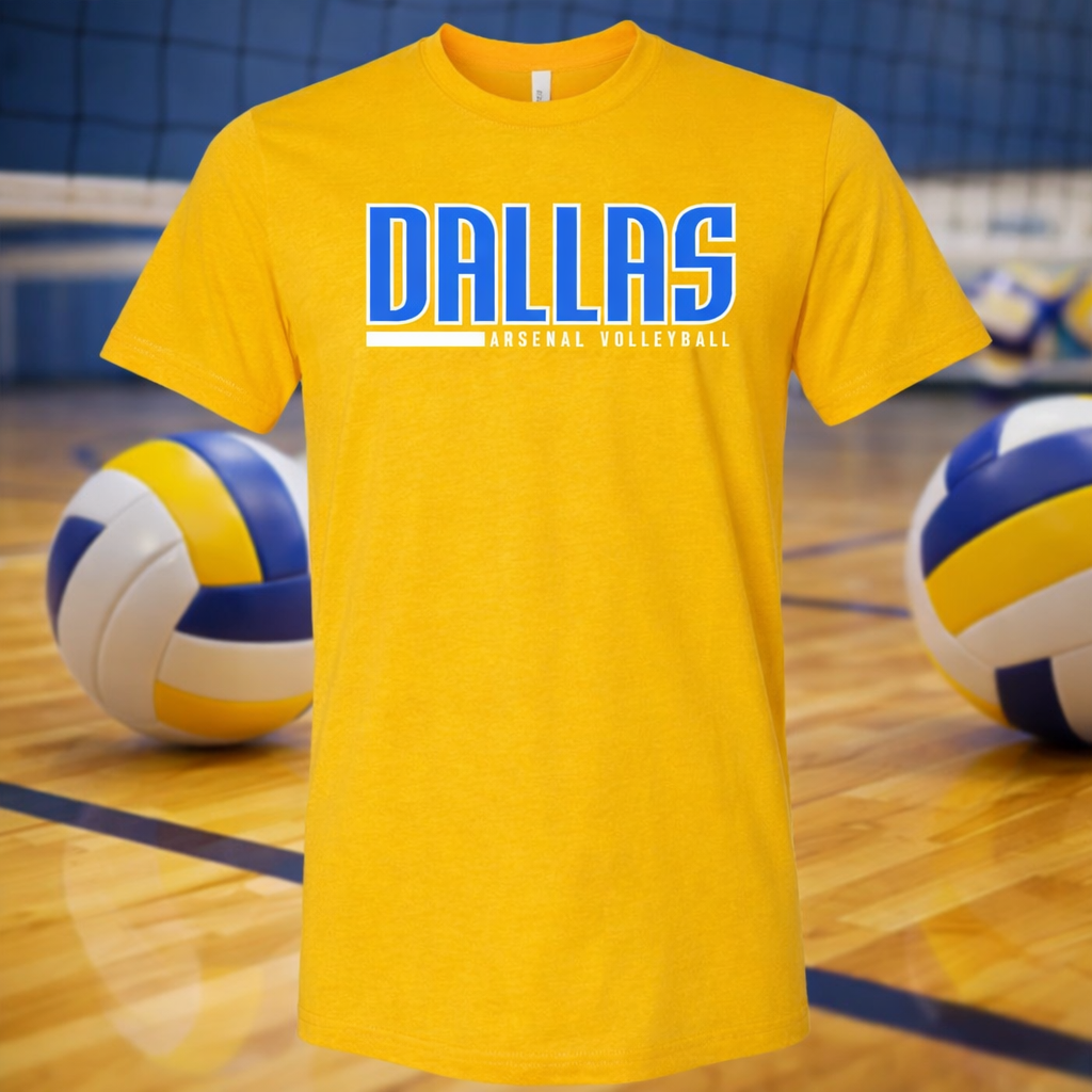 Arsenal Classic Logo Tee-Gold