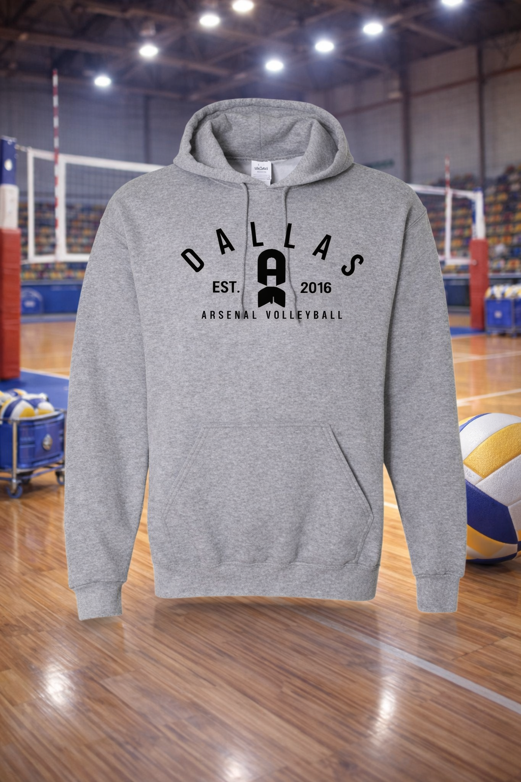Arsenal Est. Hoodie -Heather grey