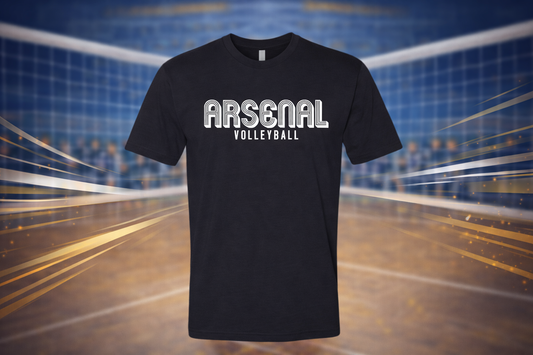 Arsenal Retro black tee