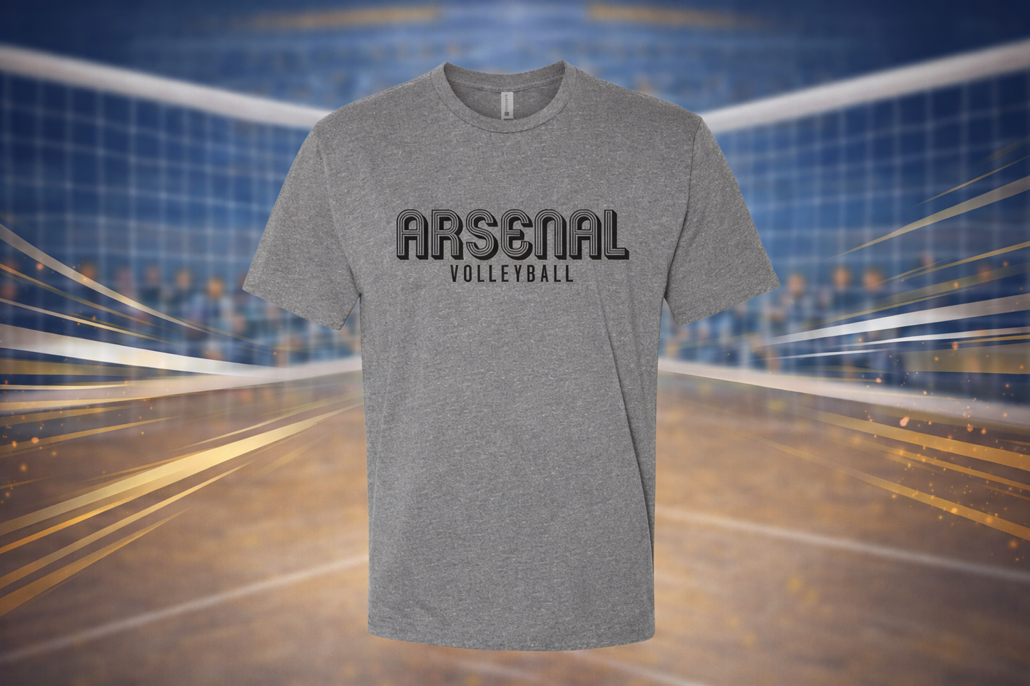 ARSENAL GREY RETRO UNISEX TEE